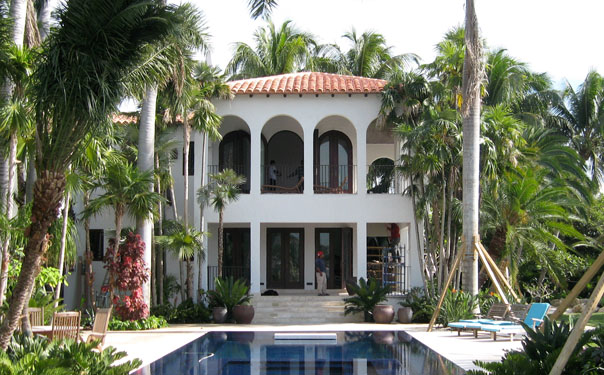Luxury home tile roof